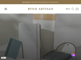 Bynd Artisan website screenshot