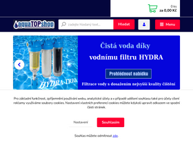 'aquatopshop.cz' screenshot