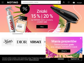 'notino.pl' screenshot
