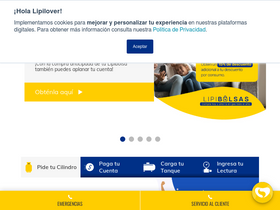 'lipigas.cl' screenshot