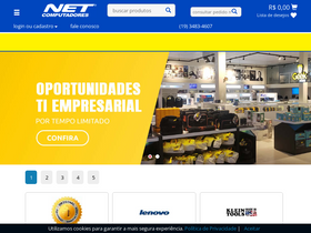 'netcomputadores.com.br' screenshot