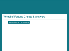 'wheeloffortunecheats.com' screenshot