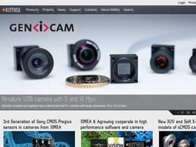 'ximea.com' screenshot