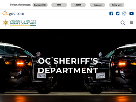 'ocsheriff.gov' screenshot