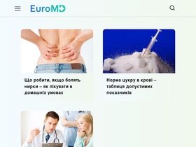 'euromd.com.ua' screenshot