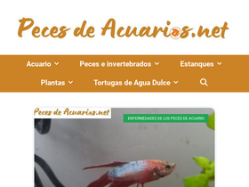 'pecesdeacuarios.net' screenshot