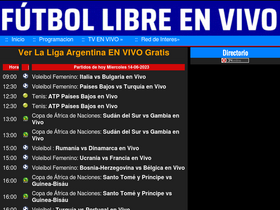 'futbollibretv.me' screenshot