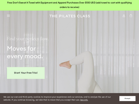 'thepilatesclass.com' screenshot