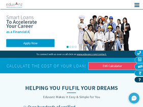 'eduvanz.com' screenshot