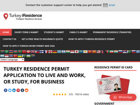 'residencepermitturkey.com' screenshot