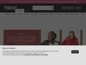 'troc.com.br' screenshot
