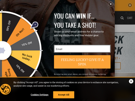 'vedderholsters.com' screenshot