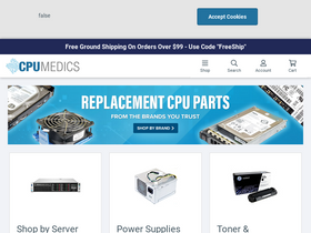 'cpumedics.com' screenshot