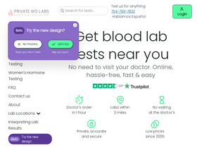 'privatemdlabs.com' screenshot