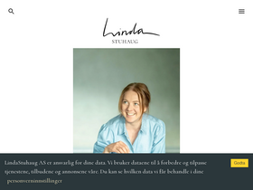 'lindastuhaug.no' screenshot