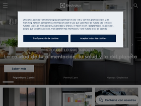 'electrolux.es' screenshot