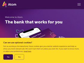 'atombank.co.uk' screenshot