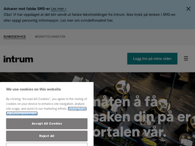 'intrum.no' screenshot