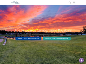 'vineyardscampground.com' screenshot