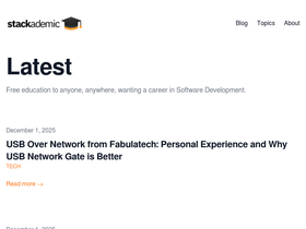 'stackademic.com' screenshot
