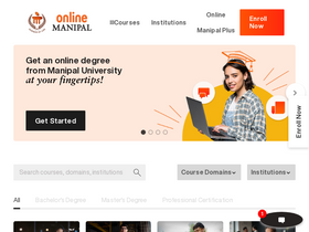 'onlinemanipal.com' screenshot