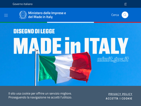 'mise.gov.it' screenshot