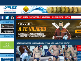 'waterpolo.hu' screenshot