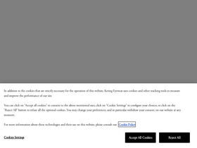 'keringeyewear.com' screenshot