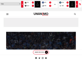 'unanimodeportes.com' screenshot