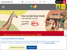 'zoobarcelona.cat' screenshot