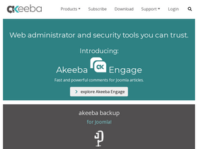 'akeeba.com' screenshot