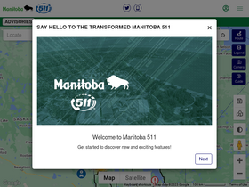 'manitoba511.ca' screenshot