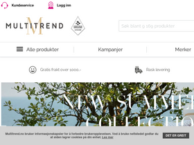 'multitrend.no' screenshot