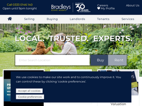 'bradleys-estate-agents.co.uk' screenshot