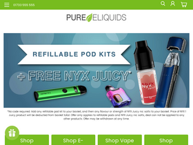 'pure-eliquids.com' screenshot