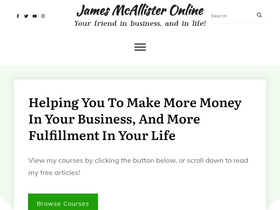'jamesmcallisteronline.com' screenshot