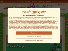 'animalcrossingwiki.de' screenshot