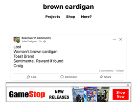 'browncardigan.com' screenshot