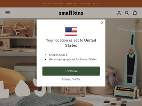 'smallkins.com' screenshot