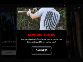 k-9tactical.com homepage screenshot