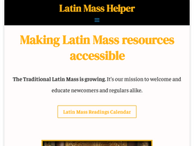 'latinmasshelper.com' screenshot