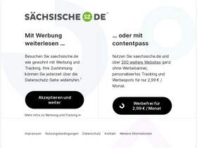 'saechsische.de' screenshot