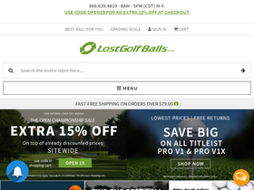 'lostgolfballs.com' screenshot