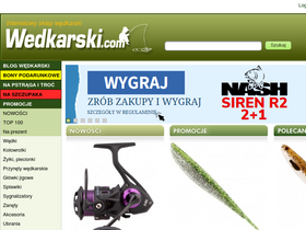 'wedkarski.com' screenshot