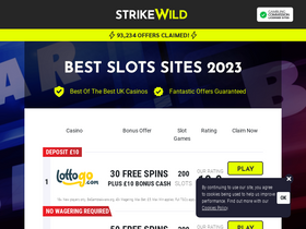 'strikewild.co.uk' screenshot