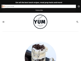 'yumveganlunchideas.com' screenshot