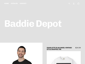 baddiedepot.com homepage screenshot