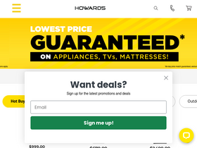 'howards.com' screenshot