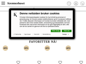 'kremmerhuset.no' screenshot
