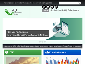 'acquirenteunico.it' screenshot
